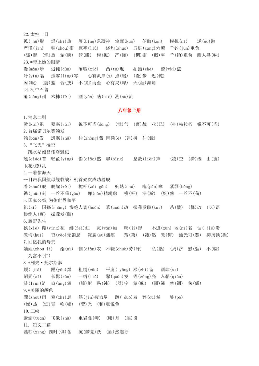 2023年中考语文知识分类梳理+真题练习  专题01 字音、字形（PDF学生版+解析版）