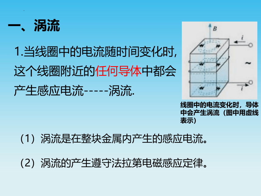 2.3 涡流、电磁阻尼和电磁驱动 课件 (共20张PPT) 高二下学期物理人教版（2019）选择性必修第二册