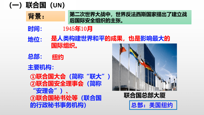 第20课  联合国与世界贸易组织 课件(共34张PPT)