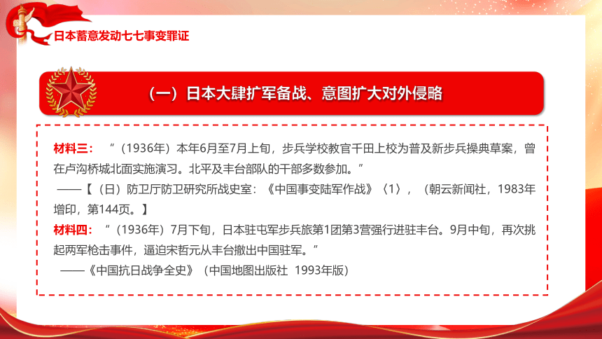 小学主题班会 纪念七七事变缅怀历史 课件 (36张PPT)