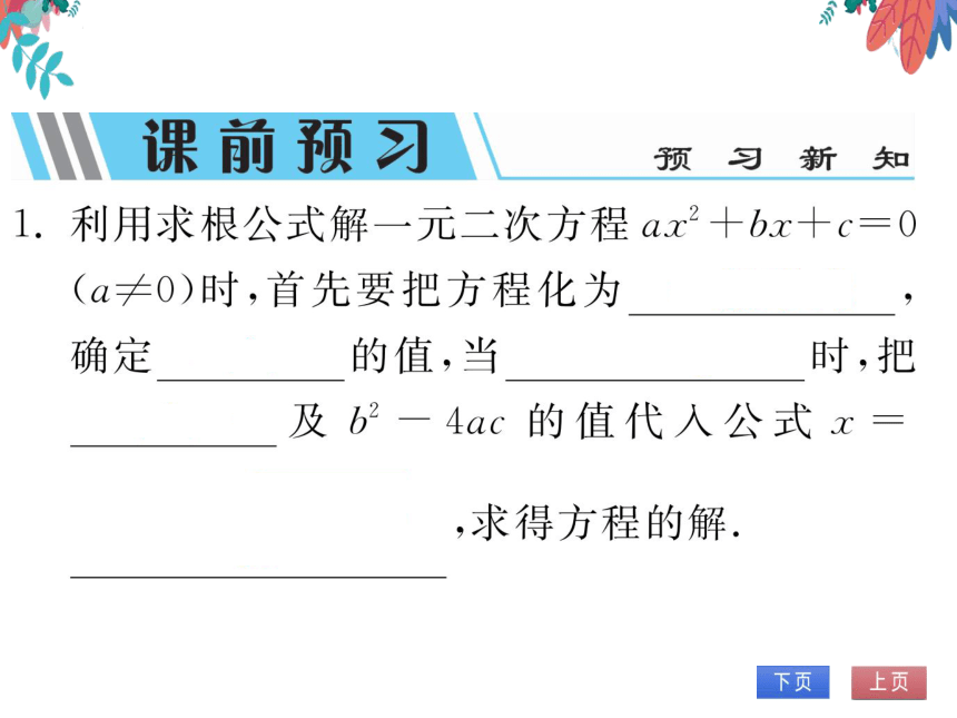 【北师大版】数学九年级上册 2.3 用公因式法解一元二次方程 习题课件