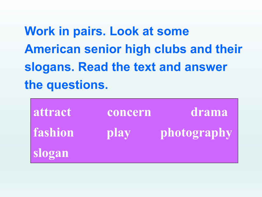 外研版选修七课件：Module 2 Highlights of My Senior Year Reading & Vocabulary (2)课件(共30张PPT)