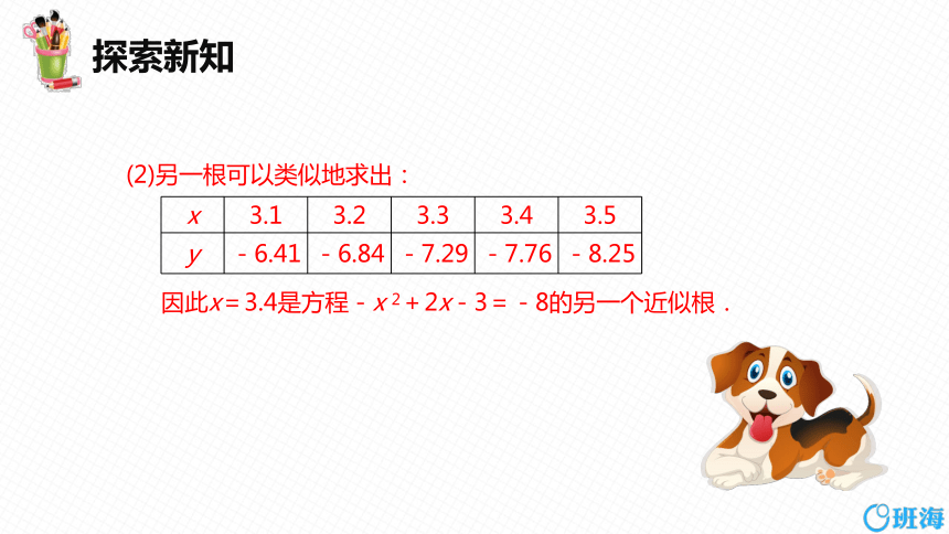 【班海精品】北师大版（新）九年级下-2.5二次函数与一元二次方程 第二课时【优质课件】