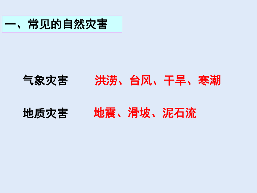 人教版八年级地理 上册 第二章 第四节 自然灾害 课件（共44张PPT）