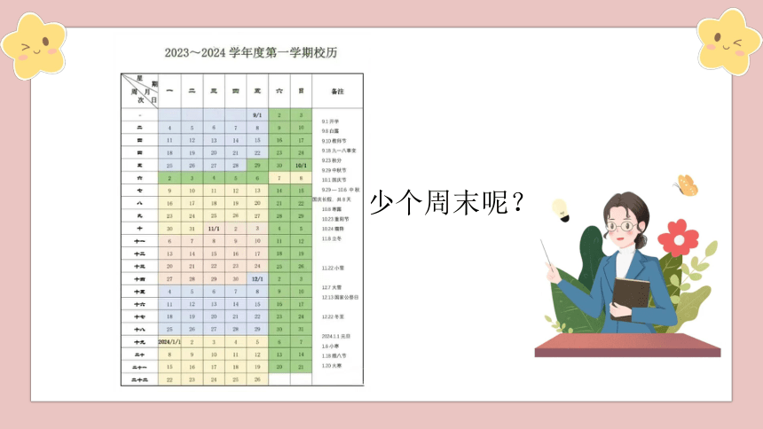 统编版道德与法治二年级上册1.2《周末巧安排》 第1课时 课件（共13张PPT）