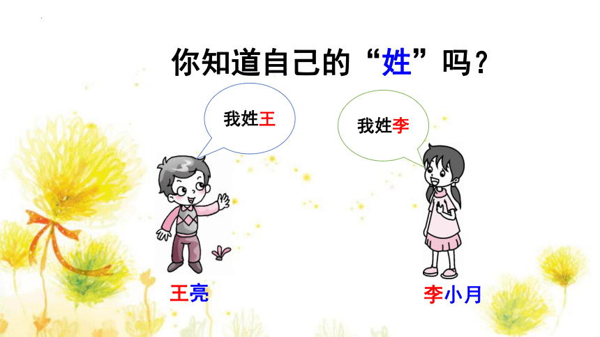 2姓氏歌 课件(共23张PPT)