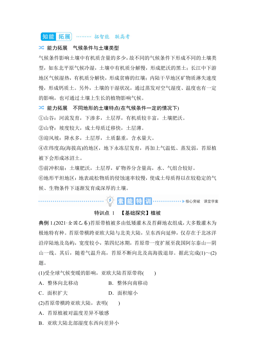 2023届高三地理一轮复习学案  专题五  自然地理环境的整体性与差异性（含答案）