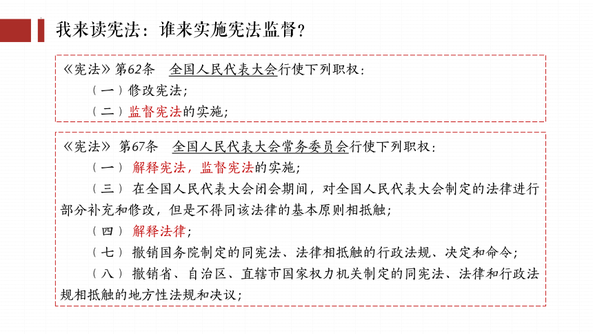 2.2加强宪法监督课件(共25张PPT) 统编版道德与法治八年级下册