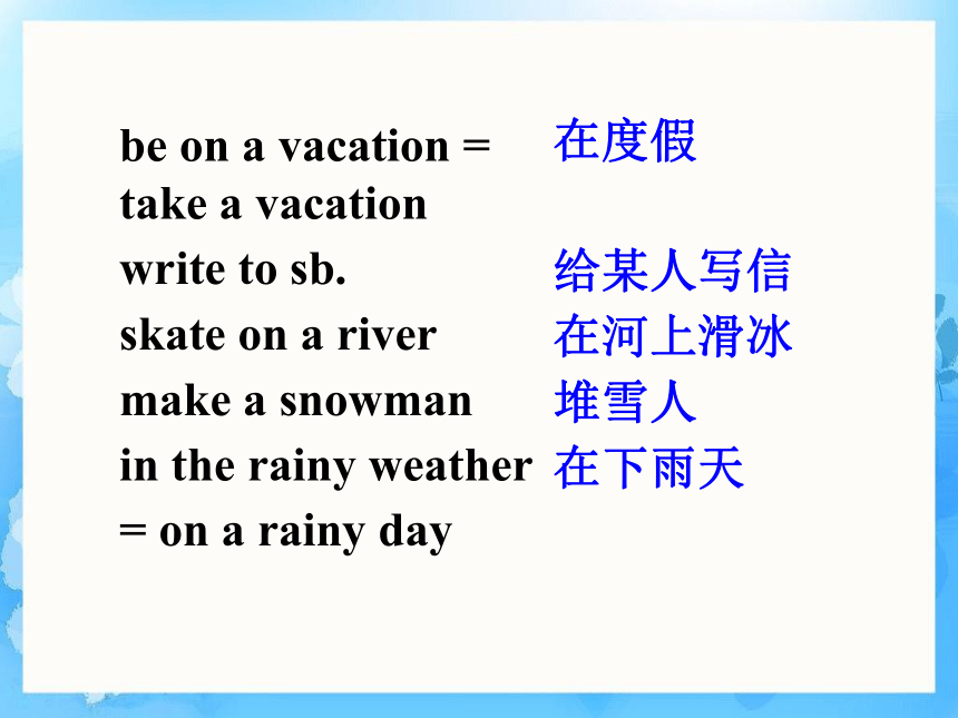 Unit 7 It's raining! Section B Self Check 课件(共35张PPT)