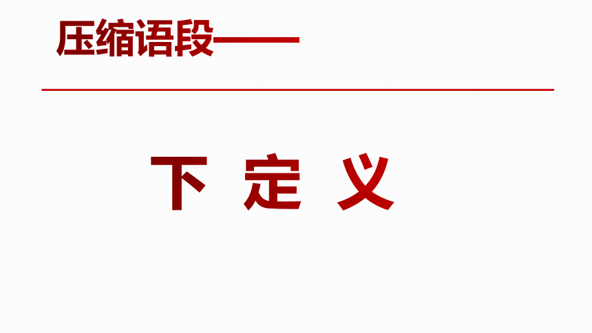 2023年中考语文二轮专题复习：语段压缩之下定义、新闻拟写概括 课件（36张PPT）