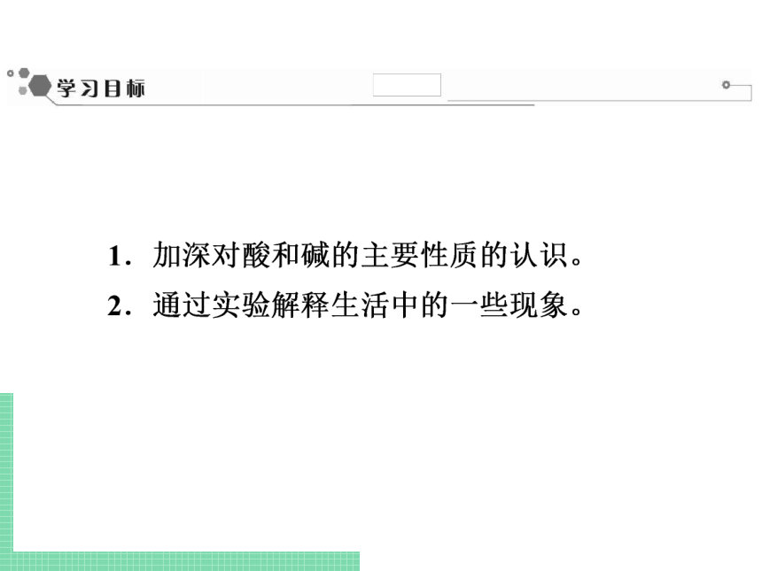 2021-2022学年初中化学人教版九年级下册 第十单元 课题2  实验活动6　酸、碱的化学性质 课件（13张PPT）