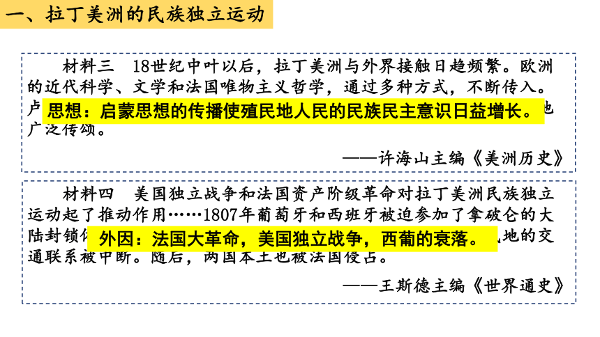 高中历史统编版必修中外历史纲要下第13课 亚非拉民族独立运动 课件（21张）