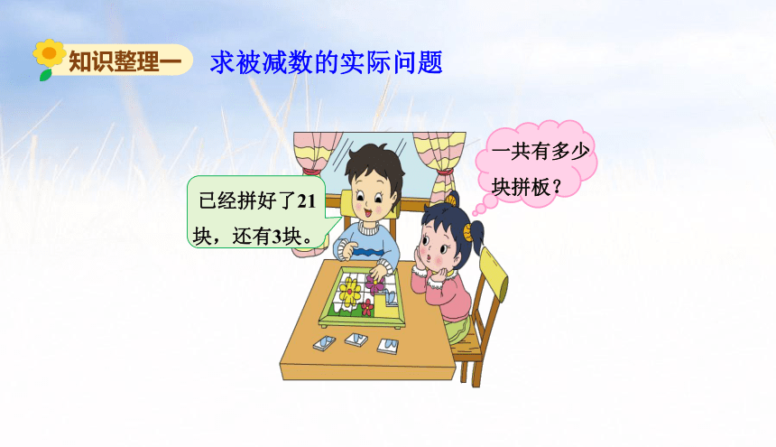 小学数学苏教版一年级下七期末复习解决问题课件（24张PPT)