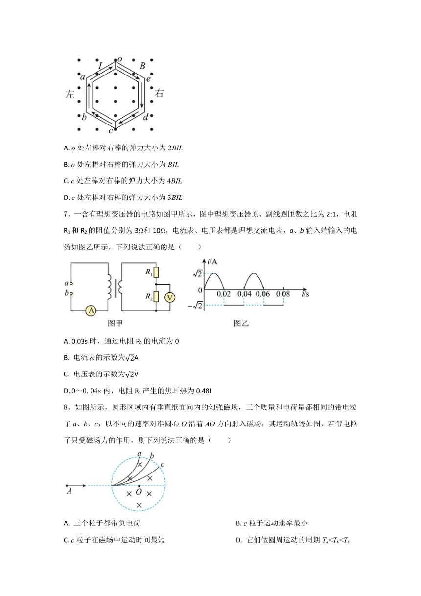 江苏省扬州市江都区丁沟中学2023-2024学年高二下学期期中模拟物理试题（含解析）