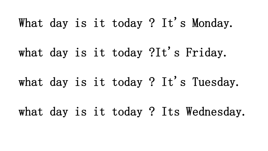 Lesson H What Day Is Today 课件 （共44张PPT）