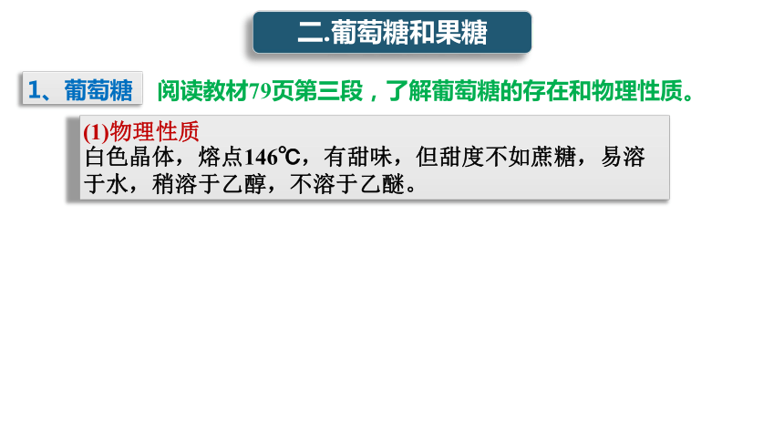 2020-2021学年人教版高二化学选修5有机化学基础4-2糖类(1)课件 （34张ppt）