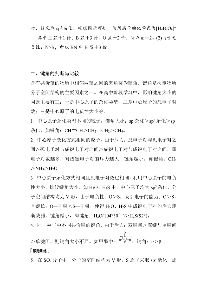 高中化学苏教版（2021） 选择性必修2 专题4 第一单元 微专题5　分子(或离子)空间结构与杂化轨道理论