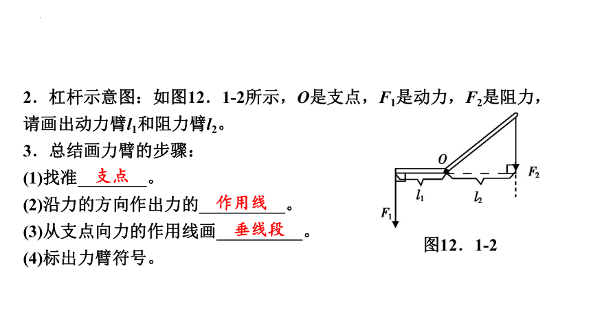 12-1杠杆(第一课时) 习题课件－2021－2022学年人教版物理八年级下册(共21张PPT)