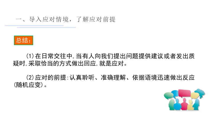 八年级下册 第一单元 口语交际 应对  第一课时 课件