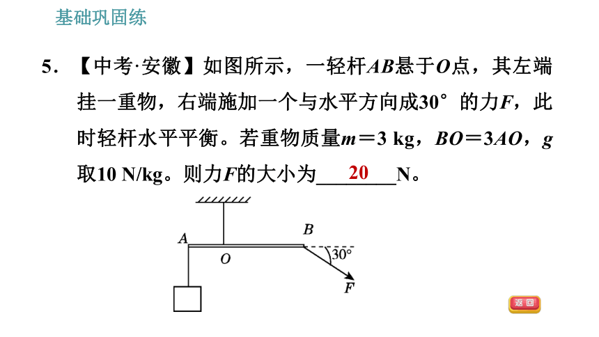 沪科版八年级下册物理习题课件 第10章 10.1.2   杠杆平衡条件的应用（32张）