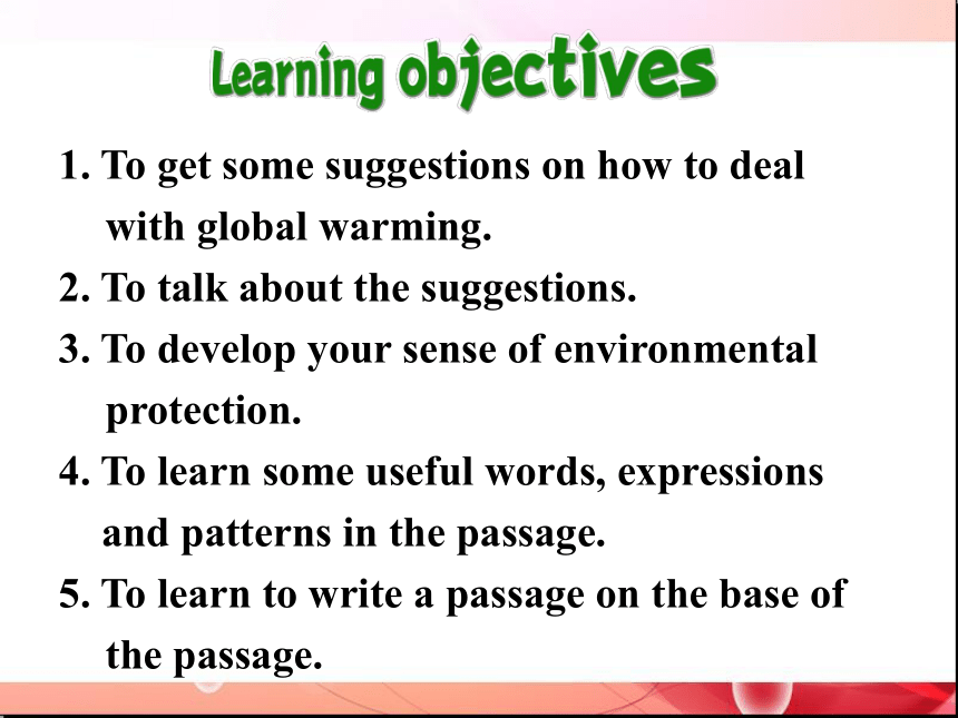 人教版高二英语选修六Unit 4 Global warming  Using language课件（36张ppt）