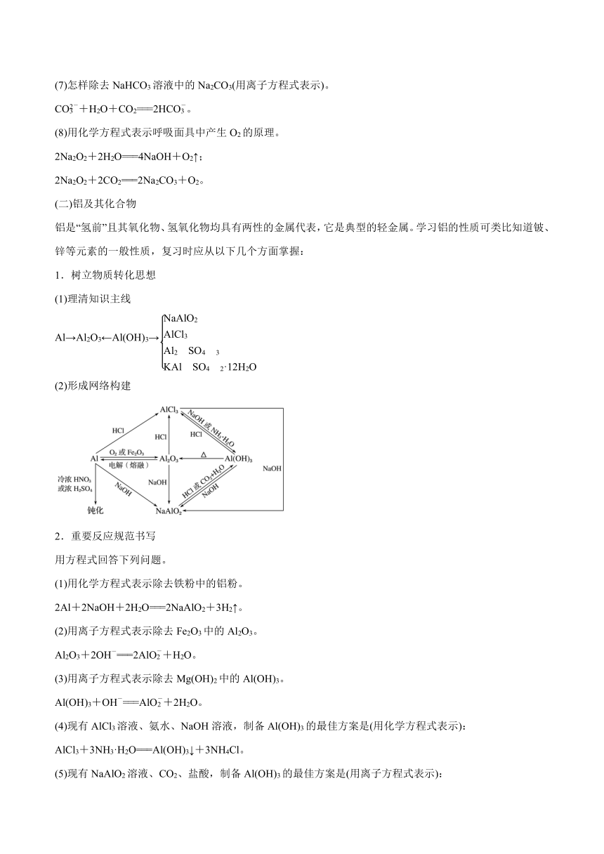 高考化学二轮专题复习知识点总结+跟踪训练（含答案） 专题10 元素及其化合物 讲义