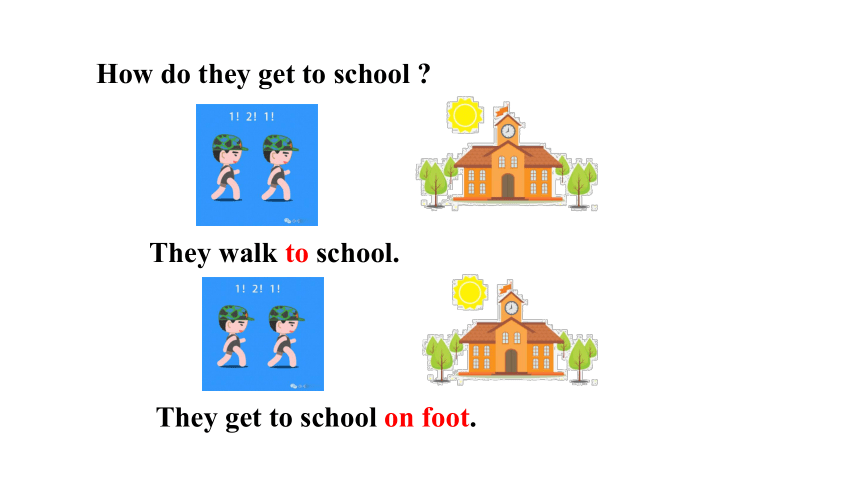 Unit 3 How do you get to school Section A Grammar Focus-3c课件（共35张PPT）