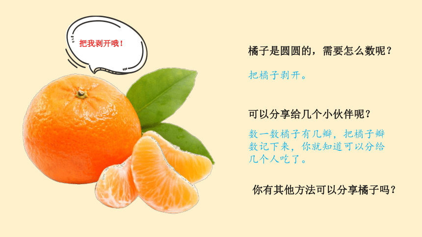 开心大搜索-分橘子  课件(共15张PPT)  低年级通用劳技活动