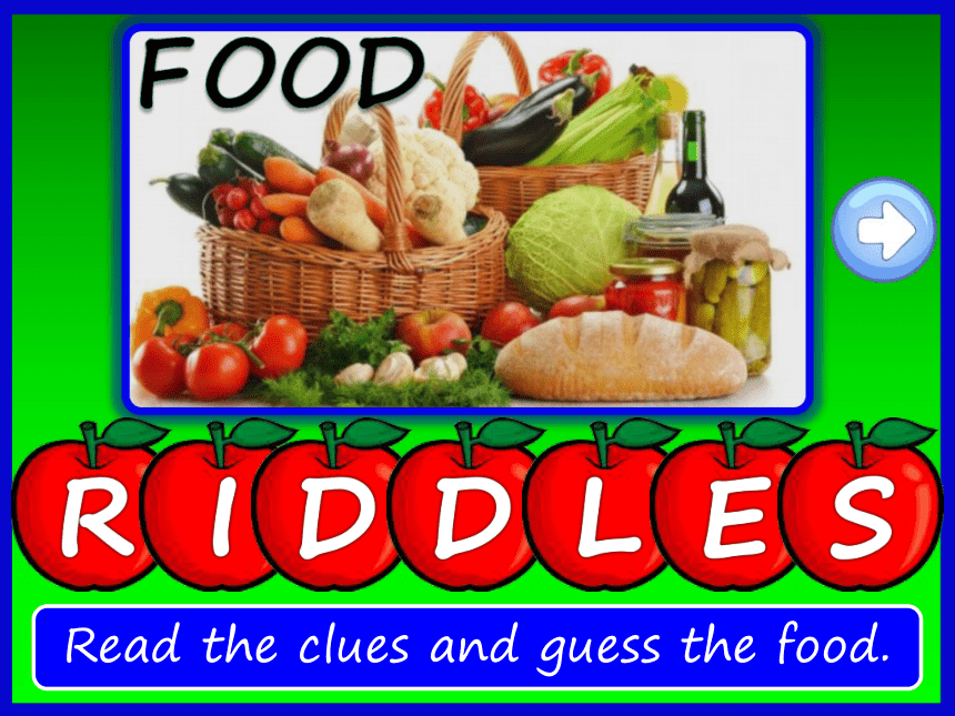 通用 小学英语课堂游戏之 food-riddles 课件(共21张PPT)