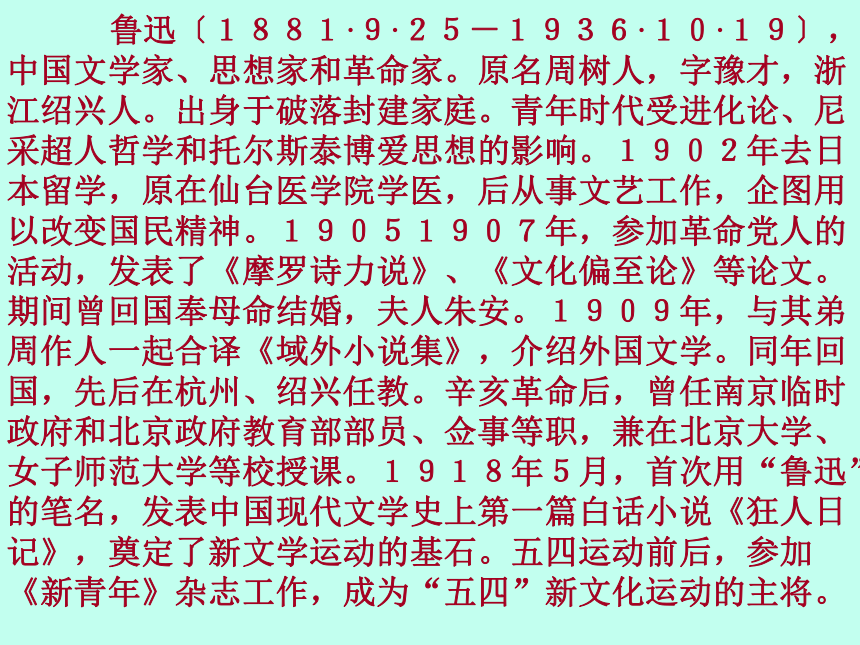 高中语文统编版选修下册5.1《阿Q正传》（共70张PPT）