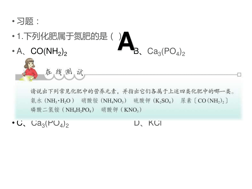 2020-2021学年九年级化学鲁教版下册第十一单元11.3化学与农业生产课件(共17张PPT)