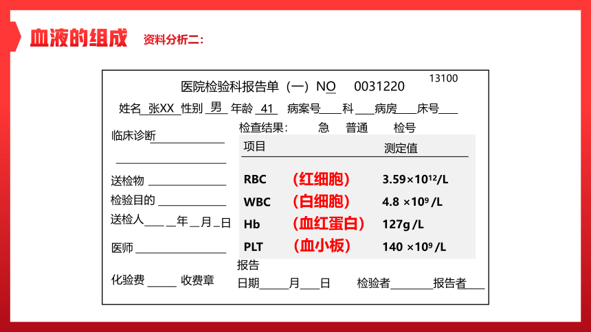 第一节 流动的组织──血液 课件（25张PPT）