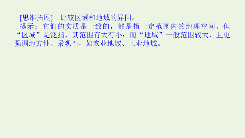 2021_2022学年新教材高中地理 第一章 第一节 区域及其类型 课件(共44张PPT) 湘教版选择性必修2