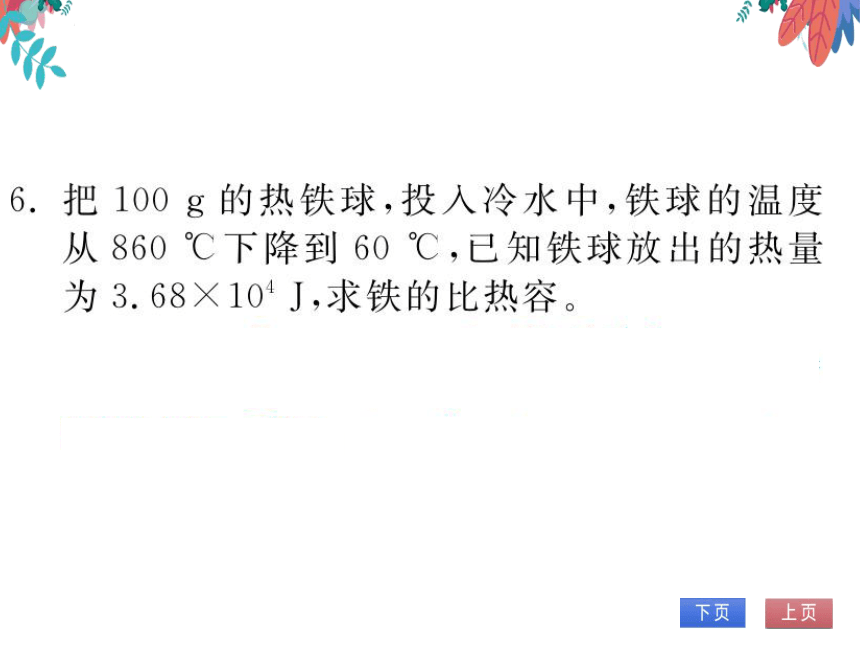 【北师大版】物理九年级全册 第10章 专题一 热量的综合计算  习题课件