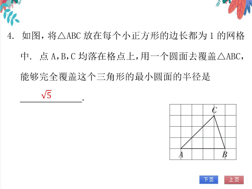 【北师大版】数学九年级（下）3.5 确定圆的条件 习题课件