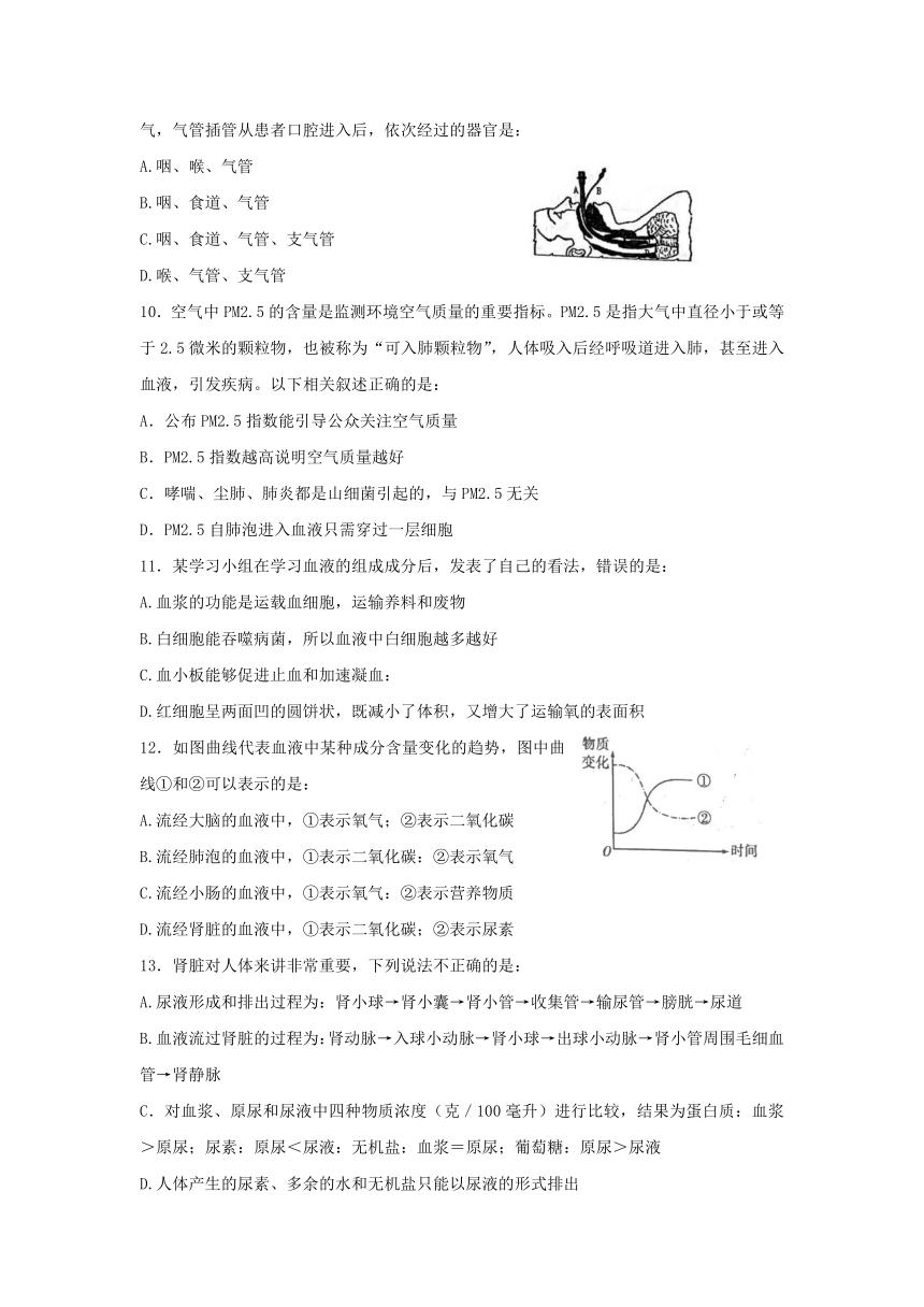 山东省泰安市新泰市（五四学制）2021---2022学年七年级上学期期末测试生物试题（word版无答案）