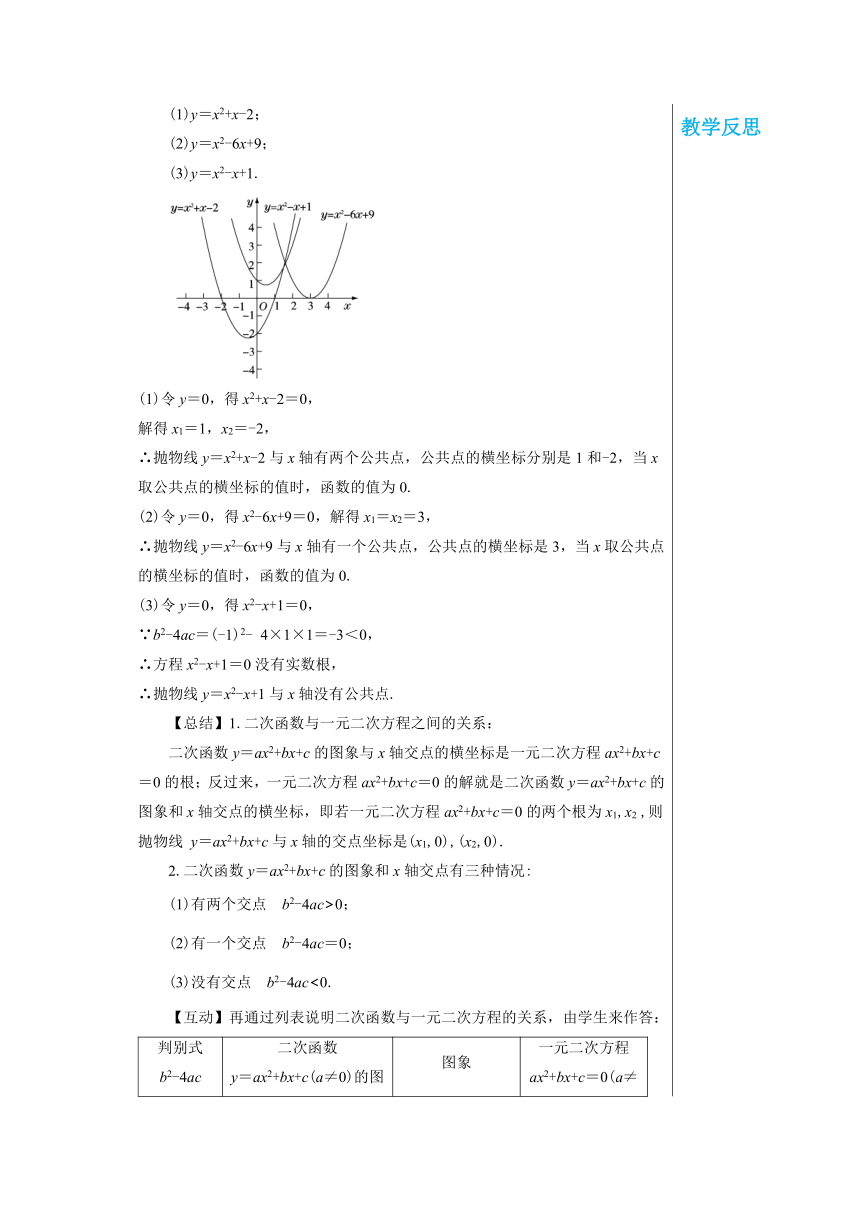 沪科版九年级数学上册 21.3二次函数与一元二次方程 教案