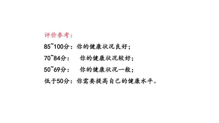 8.3.1 评价自己的健康状况课件（26张ppt）