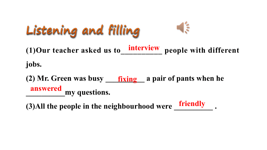 Unit 4 Lesson 23 People in My Neighbourhood课件(34张PPT)