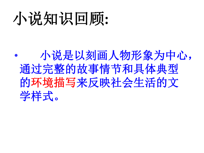 小说鉴赏之环境描写的作用24张PPT