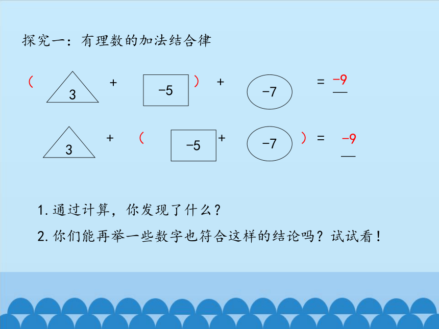 鲁教版（五四制）数学六年级上册 2.4 有理数的加法-第二课时课件(共16张PPT)