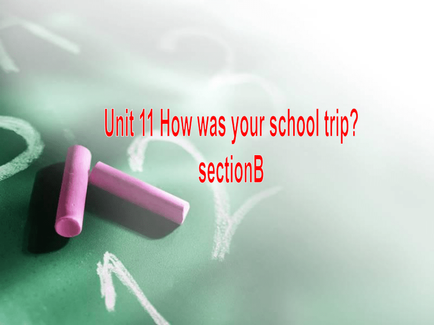 Unit11 How was your school trip ？SectionB 1a-1e课件(共20张PPT)