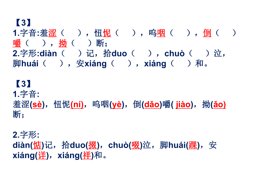 2021年中考语文专题复习 字音字形（错题专练） 课件（共23张ppt）