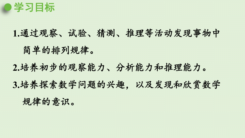 人教版一年级数学下册  找规律课件(共23张PPT)