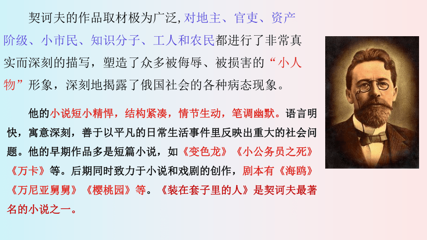 13.2《装在套子里的人》课件(共42张PPT)2022-2023学年统编版高中语文必修下册