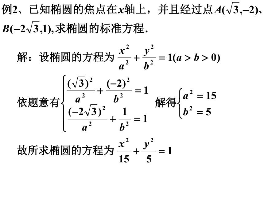 2.2.1椭圆及其标准方程（2）-人教A版高中数学选修2-1课件（24张）