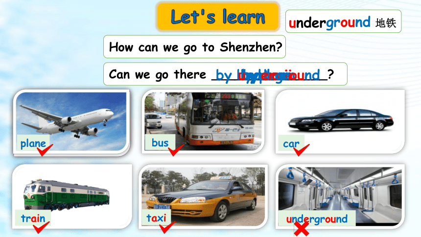 Module 4  Unit 7 We will go by train Period 1 课件(共34张PPT)