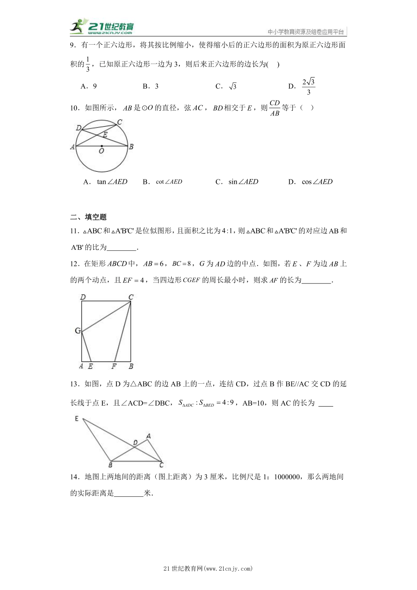 第4章 相似三角形 易错题精练（含答案）