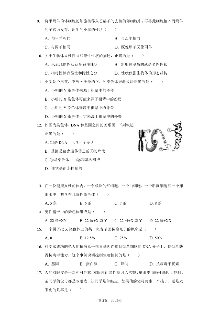 2020-2021学年山西省临汾市翼城县八年级（下）期中生物试卷（word版 含解析）