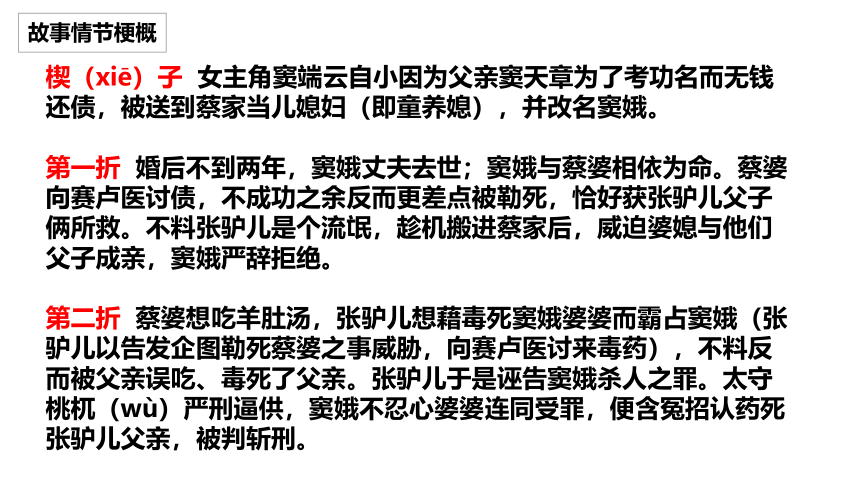 11《窦娥冤》课件(共35张PPT)2022-2023学年高教版中职语文基础模块下册